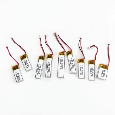 Small 3.7V 150Mah Lipo Battery Rechargeable For Bluetooth